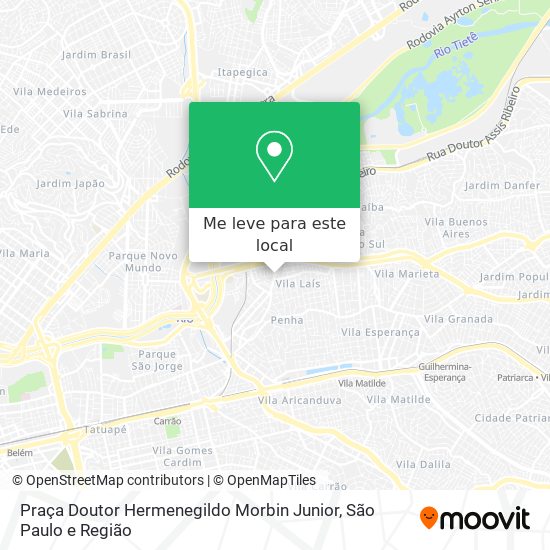 Praça Doutor Hermenegildo Morbin Junior mapa