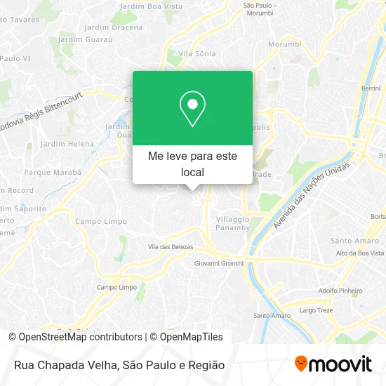 Rua Chapada Velha mapa