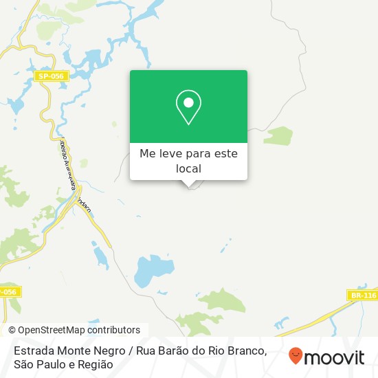 Estrada Monte Negro / Rua Barão do Rio Branco mapa