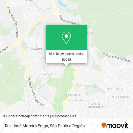 Rua José Moreira Fraga mapa
