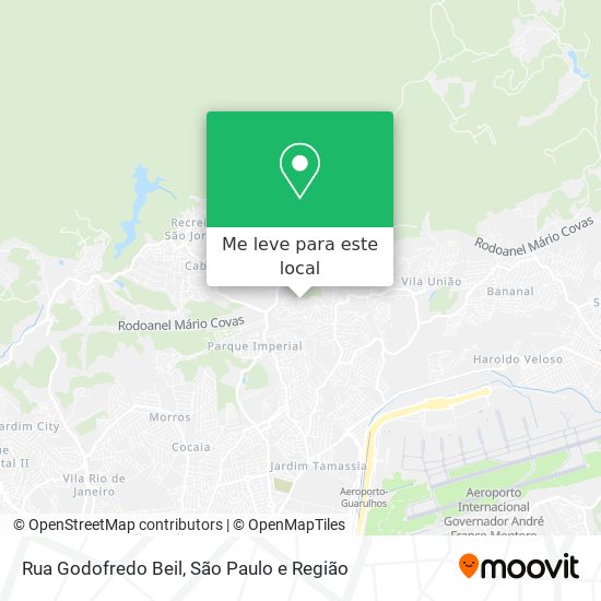 Rua Godofredo Beil mapa