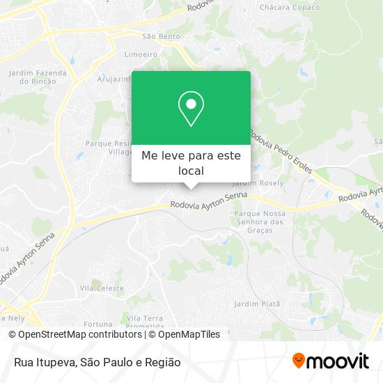 Rua Itupeva mapa