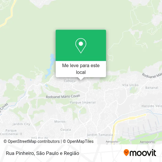 Rua Pinheiro mapa