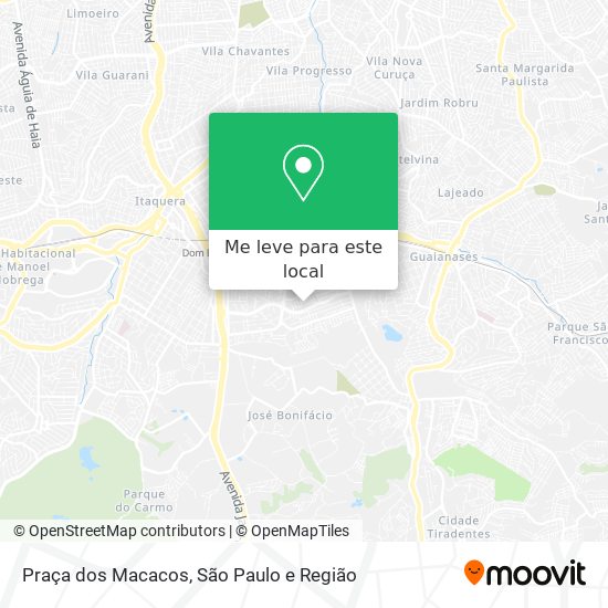 Praça dos Macacos mapa