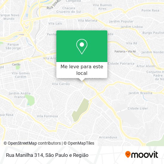 Rua Manilha 314 mapa