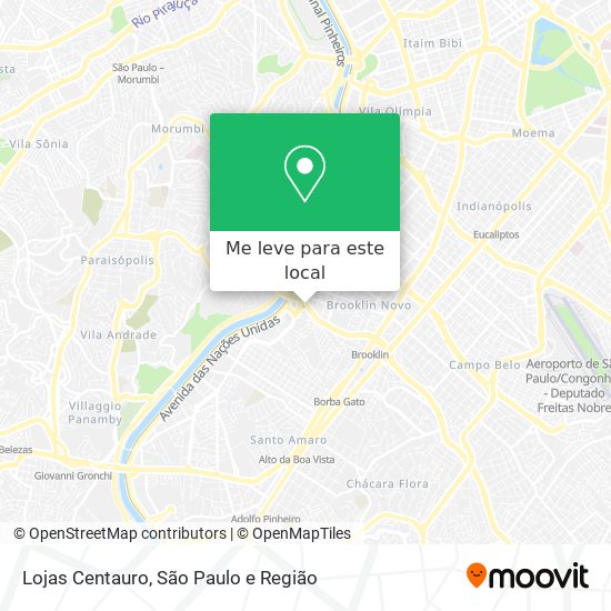 Lojas Centauro mapa