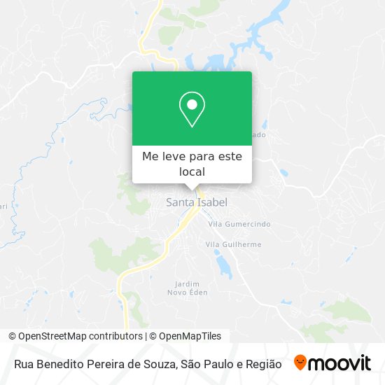 Rua Benedito Pereira de Souza mapa