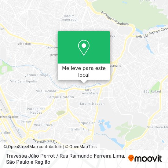 Travessa Júlio Perrot / Rua Raimundo Ferreira Lima mapa