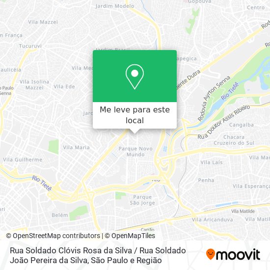 Rua Soldado Clóvis Rosa da Silva / Rua Soldado João Pereira da Silva mapa