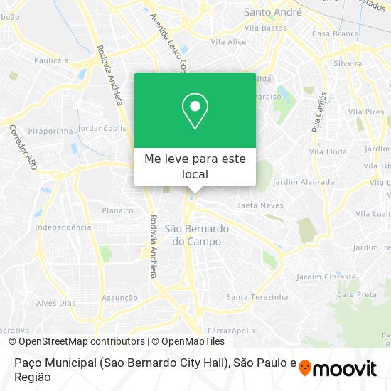 Paço Municipal (Sao Bernardo City Hall) mapa