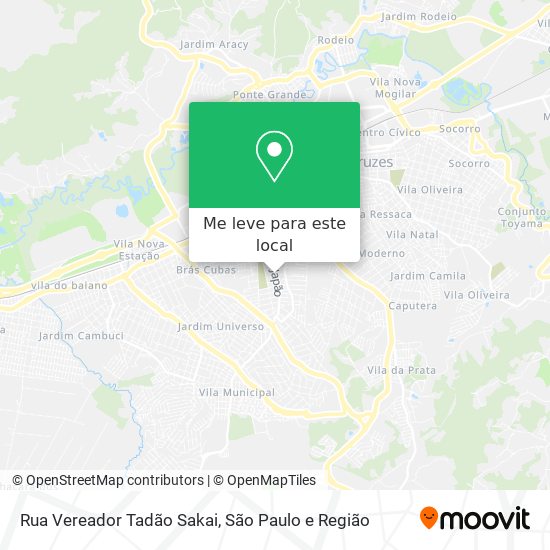 Rua Vereador Tadão Sakai mapa