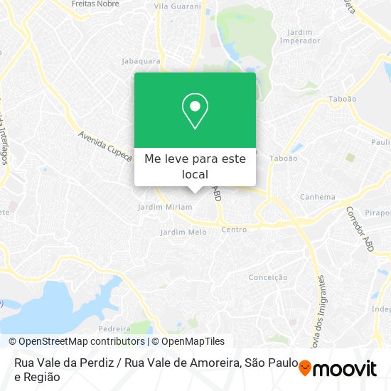 Rua Vale da Perdiz / Rua Vale de Amoreira mapa