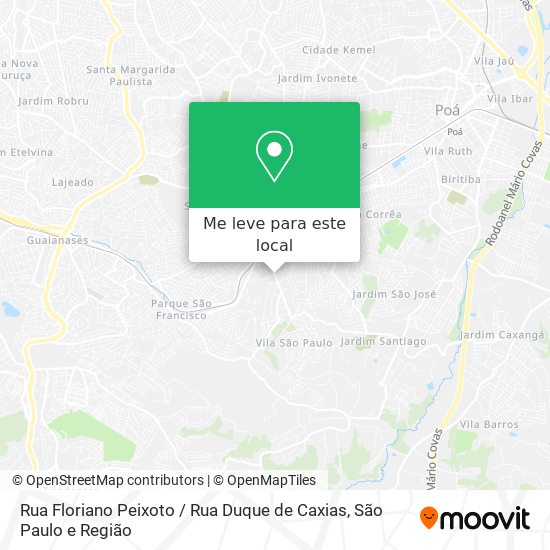 Rua Floriano Peixoto / Rua Duque de Caxias mapa