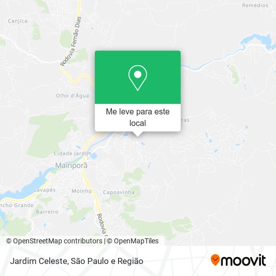 Jardim Celeste mapa