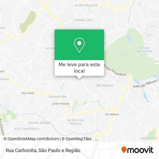 Rua Carbonita mapa