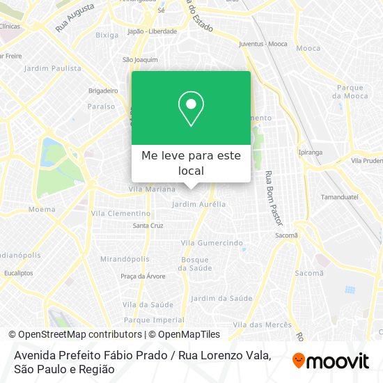 Avenida Prefeito Fábio Prado / Rua Lorenzo Vala mapa