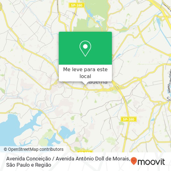 Avenida Conceição / Avenida Antônio Doll de Morais mapa