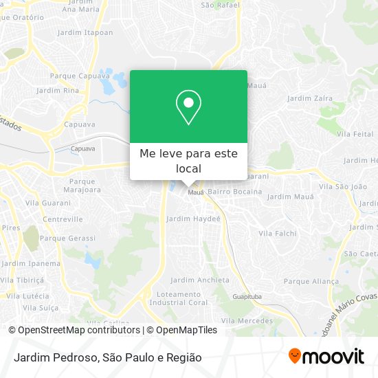 Jardim Pedroso mapa