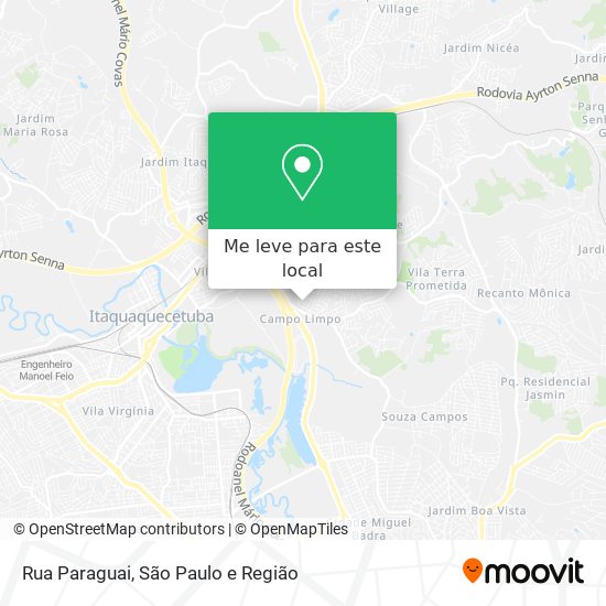 Rua Paraguai mapa