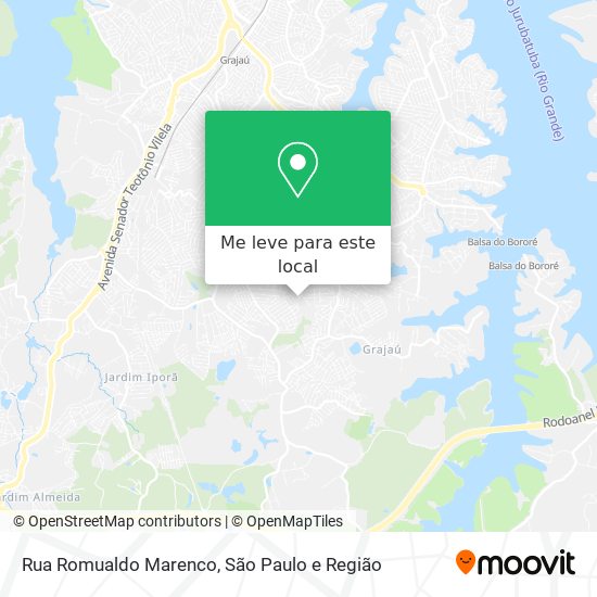 Rua Romualdo Marenco mapa
