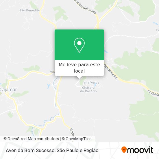 Avenida Bom Sucesso mapa