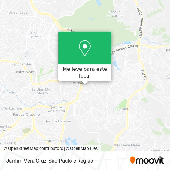 Jardim Vera Cruz mapa