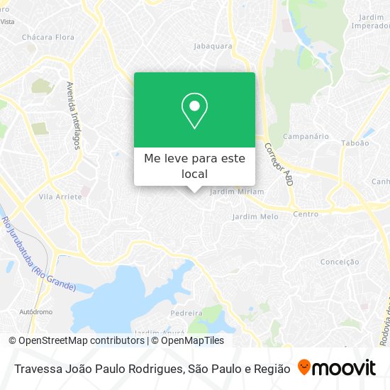 Travessa João Paulo Rodrigues mapa