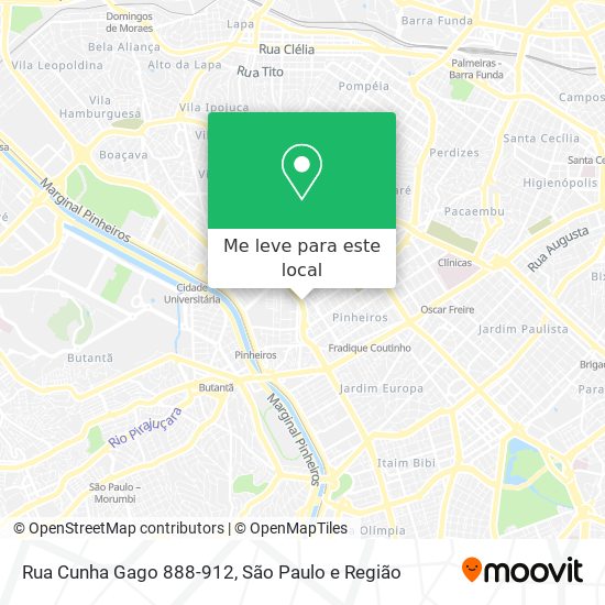 Rua Cunha Gago 888-912 mapa