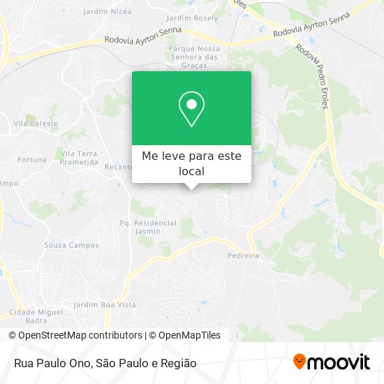 Rua Paulo Ono mapa