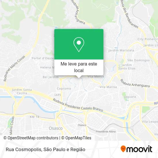 Rua Cosmopolis mapa