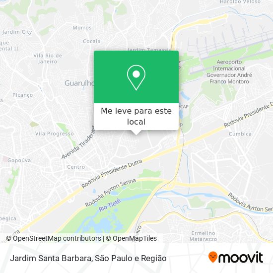 Jardim Santa Barbara mapa