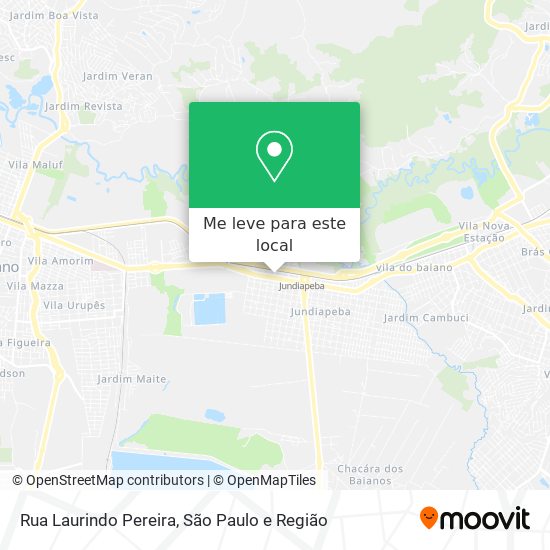 Rua Laurindo Pereira mapa