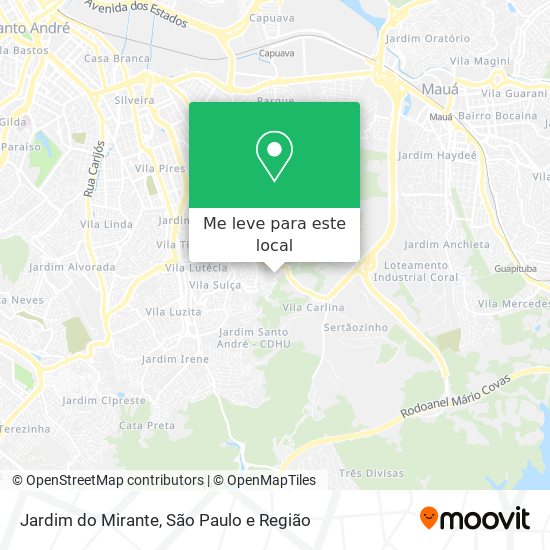 Jardim do Mirante mapa
