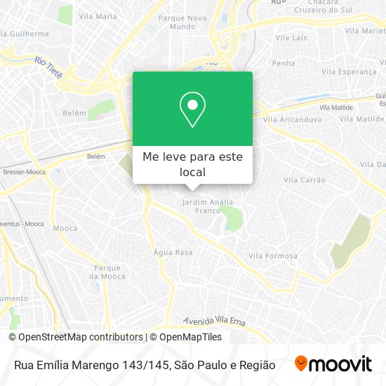 Rua Emília Marengo 143/145 mapa