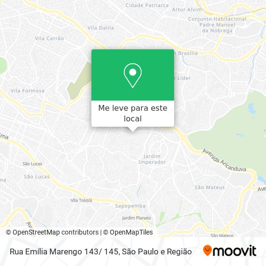 Rua Emília Marengo 143/ 145 mapa