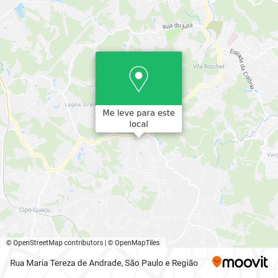 Rua Maria Tereza de Andrade mapa