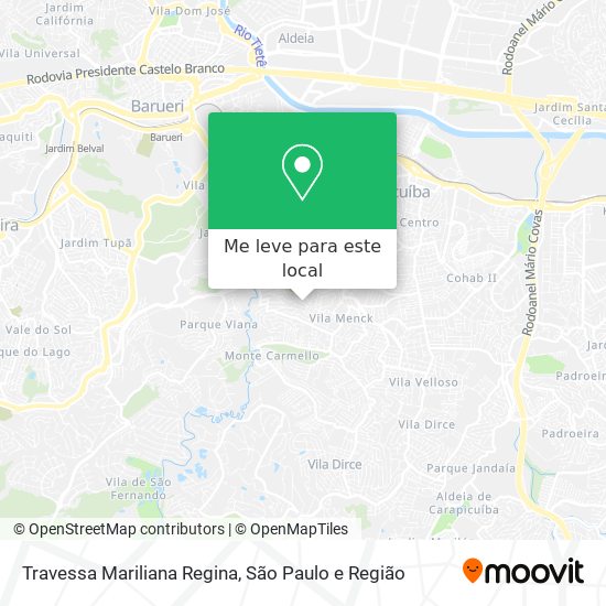 Travessa Mariliana Regina mapa