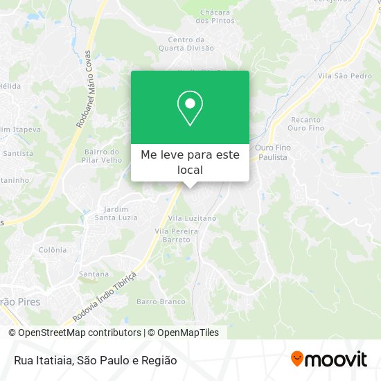 Rua Itatiaia mapa