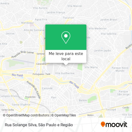 Rua Solange Silva mapa