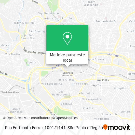 Rua Fortunato Ferraz 1001/1141 mapa
