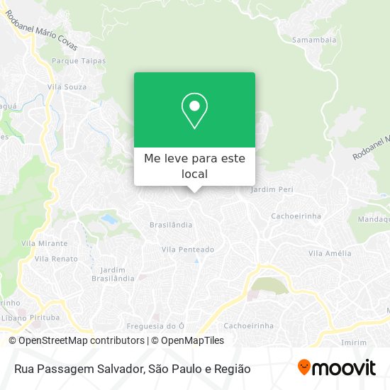 Rua Passagem Salvador mapa