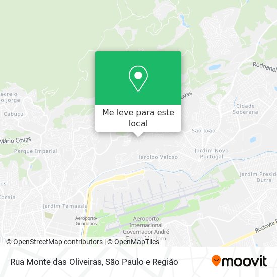 Rua Monte das Oliveiras mapa