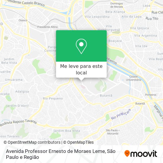Avenida Professor Ernesto de Moraes Leme mapa
