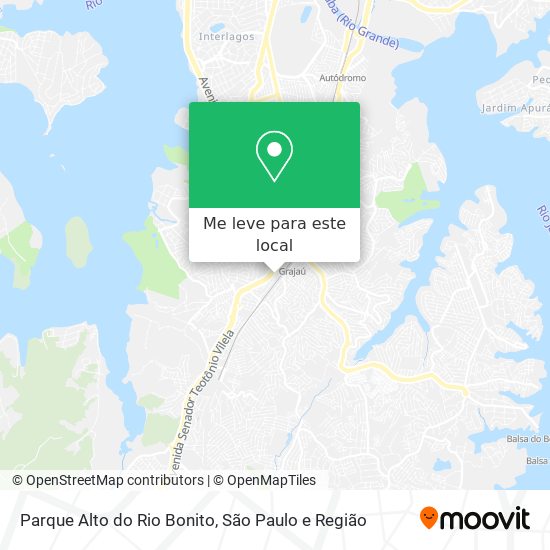 Parque Alto do Rio Bonito mapa