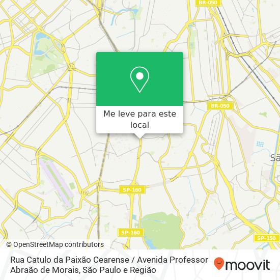 Rua Catulo da Paixão Cearense / Avenida Professor Abraão de Morais mapa