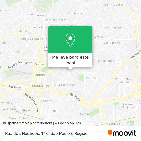 Rua dos Náuticos, 116 mapa