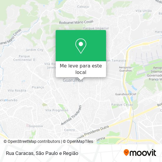 Rua Caracas mapa