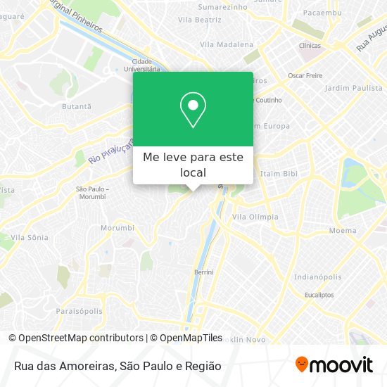 Rua das Amoreiras mapa