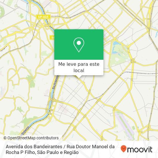 Avenida dos Bandeirantes / Rua Doutor Manoel da Rocha P Filho mapa