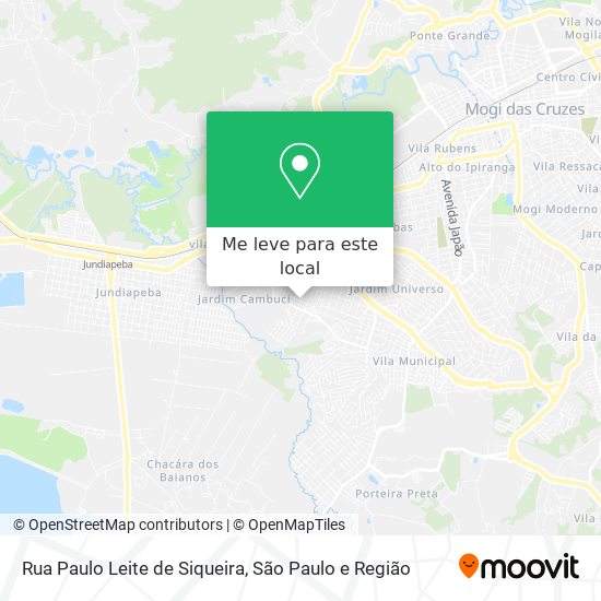 Rua Paulo Leite de Siqueira mapa